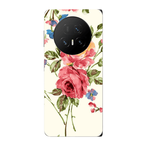 Honor Magic V5 Violet and rose Transparent Silicone TPU Θήκη